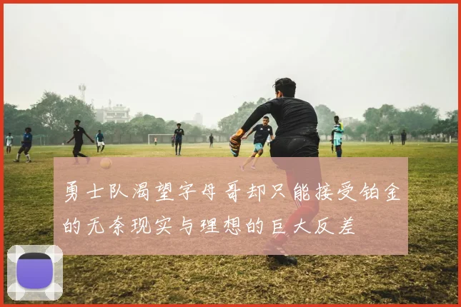 勇士队渴望字母哥却只能接受铂金的无奈现实与理想的巨大反差